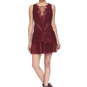 Free People Lace Mini Dress
Rich Berry